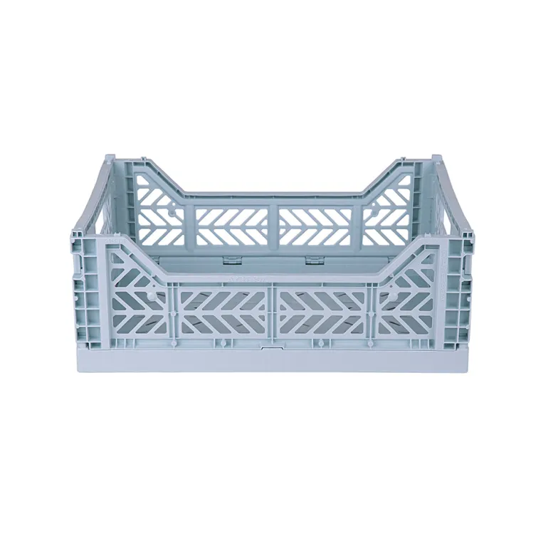 Aykasa Midi Folding Crate, Pale Blue