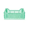 Aykasa Midi Folding Crate, Warm Mint