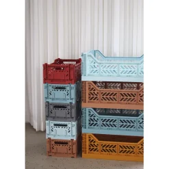 Aykasa Mini Foldable Crate, Blue