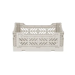 Aykasa Mini Folding Crate, Light Grey
