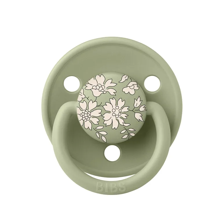 Bibs Liberty De Lux, 2-Pack, Silicone Pacifier, One-Size - Capel - Sage Mix