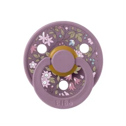 Bibs Liberty, 2-Pack Colour, Natural Rubber Pacifiers, Size 2 – Chamomile Lawn – Violet Sky Mix