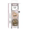 Bibs Liberty, Pack of 2, Natural Rubber Pacifiers, Size 2 - Capel - Blush Mix