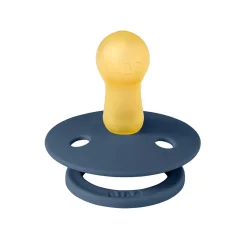 Bibs Natural Rubber Pacifier, Size 2 - Steel Blue