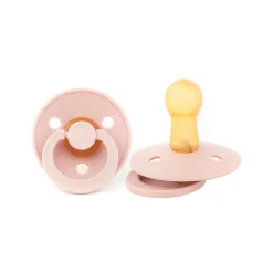 Bibs Natural Rubber Pacifier, Size 2 - Blush