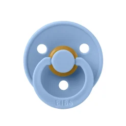 Bibs Pacifier in Natural Rubber, Size 2 – Sky Blue