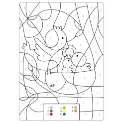 Bold Color Book, Coloring Book with Color Codes: Animal Babies