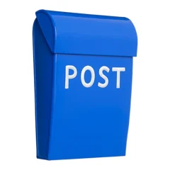 Bruka Design Mailbox, Mini - Cornflower Blue