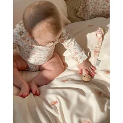 Cam Cam Baby Bedding, Organic, Embroidered - Bows