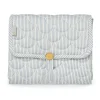Cam Cam Changing Pad, Quilted - Classic Stripes Blue/Praline