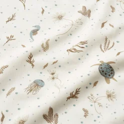 Cam Cam Junior Bedding, Organic - Sea Garden