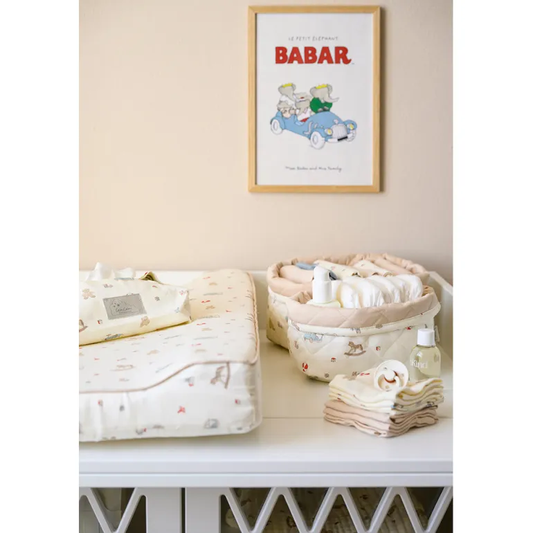 Cam Cam Muslin Baby Blanket, Organic, GOTS - Vintage Toys