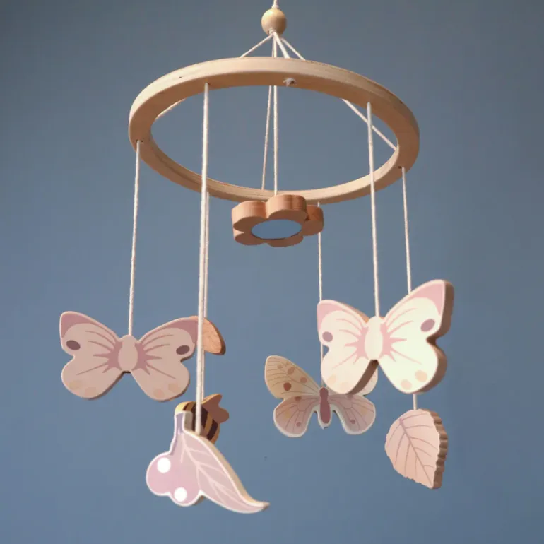 Cam Cam Wooden Mobile – Butterflies