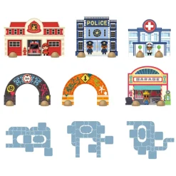 Crazy Motors City Road Puzzle - 33 Pieces