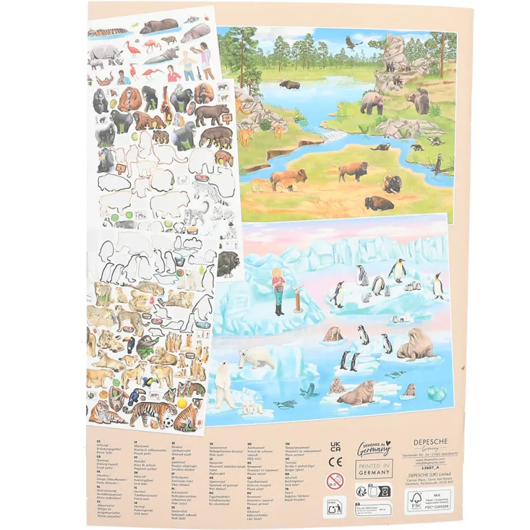 Create Your Zoo: Activity Book with Stickers