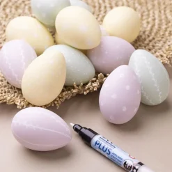 Decorative Eggs Set of 12 in Pastel Colors