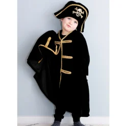 Den Goda Fen Costume, Pirate Hat and Cape - Ages 3-8 Years