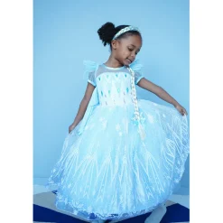 Den goda Fen, Ice Princess Dress with Headband and Braid – Available in sizes 2-4 years, 4-6 years, 6-8 years, and 8-10 years