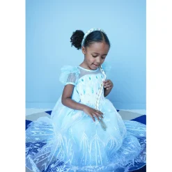 Den goda Fen, Ice Princess Dress with Headband and Braid – Available in sizes 2-4 years, 4-6 years, 6-8 years, and 8-10 years