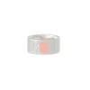 Design Letters Mom Ring, Silver - Nude - Size 50-56