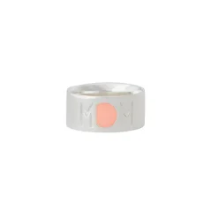 Design Letters Mom Ring, Silver - Nude - Size 50-56