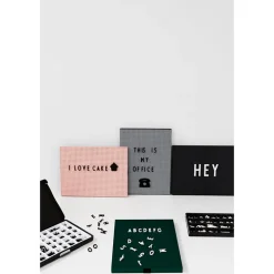 Design Letters, Office Icons for Message Board - White