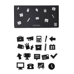 Design Letters, Office Icons for Message Board - Black