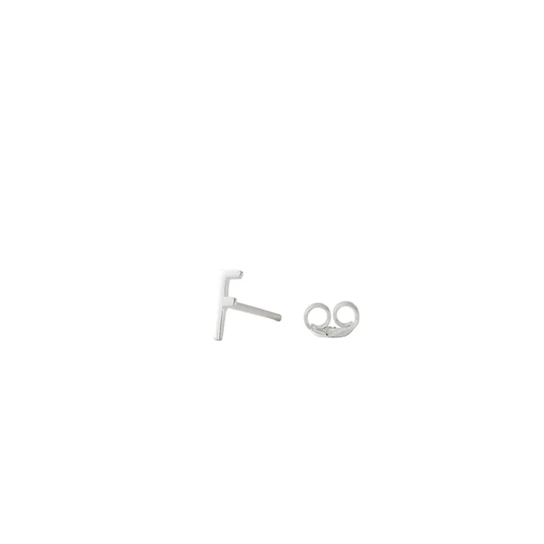 Design Letters Stud Earrings with Arne Jacobsen Letter – Silver A-Z