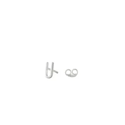 Design Letters Stud Earrings with Arne Jacobsen Letter – Silver A-Z