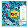 Djeco Coloring Set, Under the Sea in Long Strips