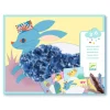 Djeco Creative Set with Wool Yarn, Fluffy Animals