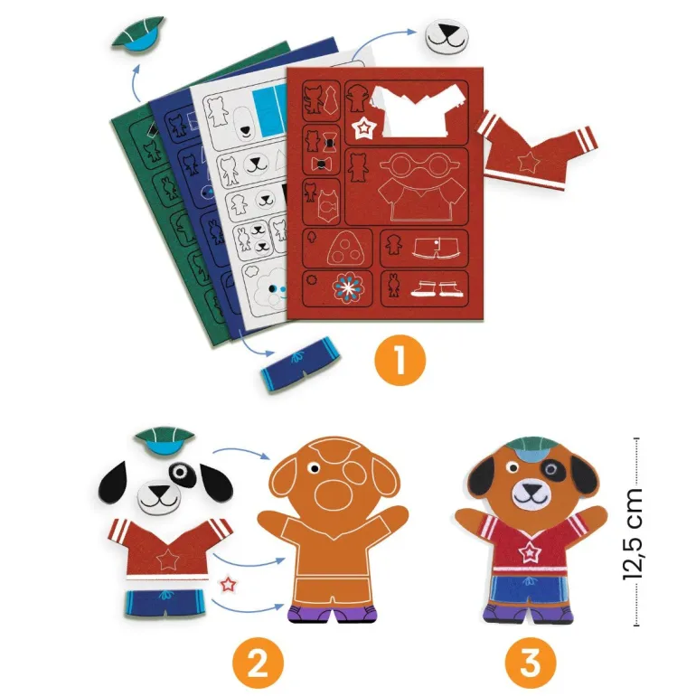 Djeco DIY Magnets, Funky Family