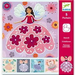 Djeco Drawing Stencils, Fairies