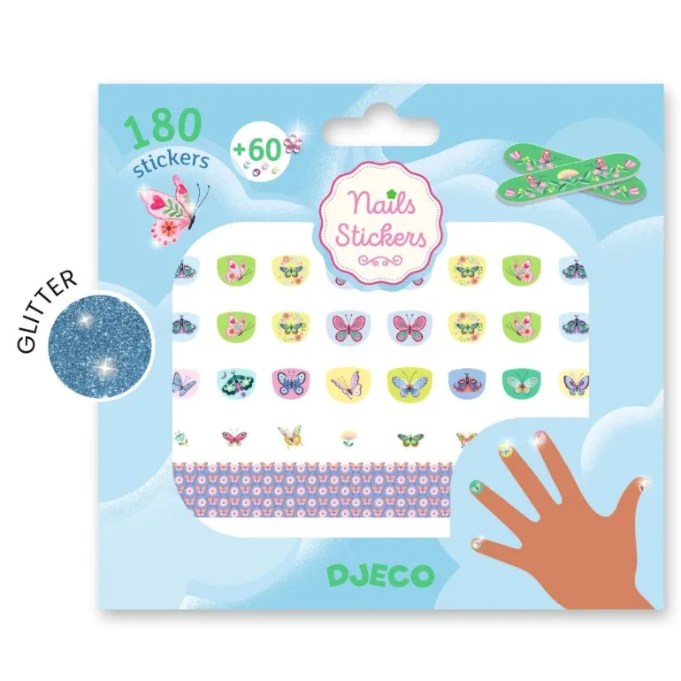 Djeco Nail Stickers, Butterflies