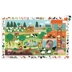 Djeco Observation Puzzle, Farm – 35 Pieces