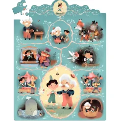Djeco Puzzle, Story Puzzle, Pinocchio - 54 Pieces