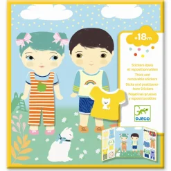Djeco Reusable Stickers – Clothing Set