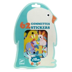 Djeco Stickers, Ice Floe Animals – 62 stickers