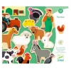 Djeco Wooden Magnets, Farmix