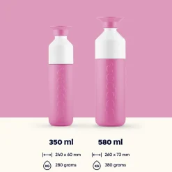 Dopper Insulated Thermos Bottle, 350 ml - Pelican Pink