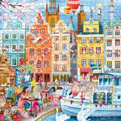 eeBoo Jigsaw Puzzle 1000 Pieces, Stockholm