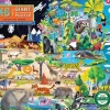 Eeboo Jumbo Puzzle, Animal Landscapes - 48 Pieces