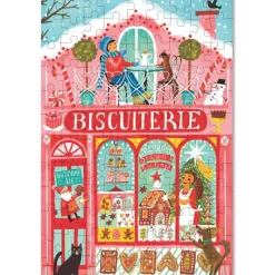 eeBoo Puzzle 100 Pieces, Christmas Market - Assorted Designs