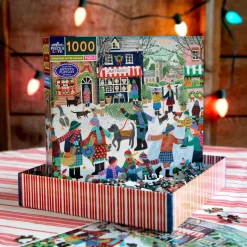 eeBoo Puzzle 1000 Pieces, Christmas in the Square