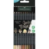Faber-Castell, Black Edition, 12 Colored Pencils - Skintones