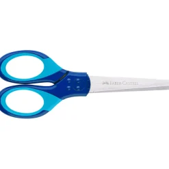 Faber-Castell Children's Scissors for Right and Left Hands with Case - Blue