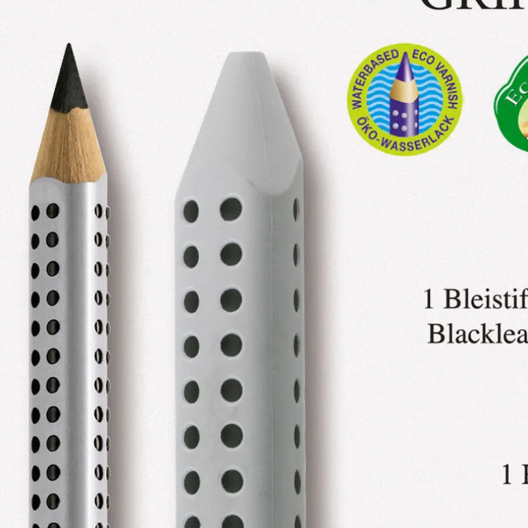 Faber-Castell 3-in-1 Jumbo Grip, Silver