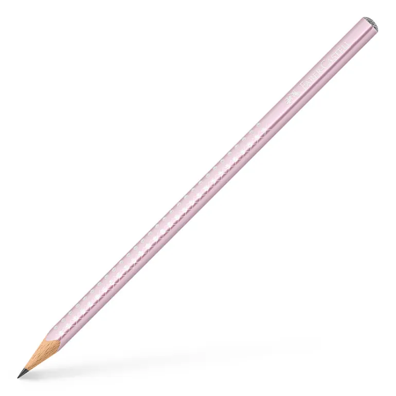 Faber-Castell Sparkle Pencil with Glitter, Rose Metallic