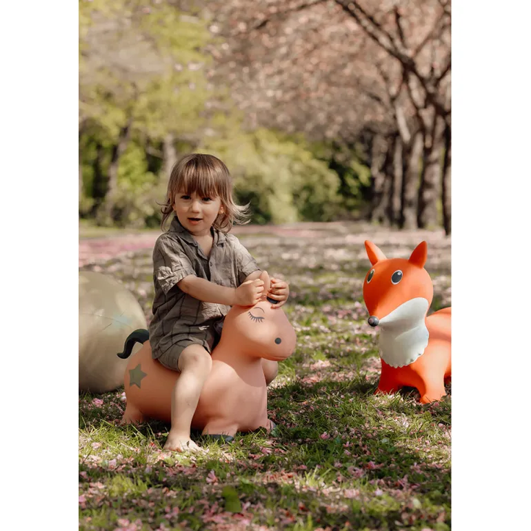 "Find That Hippo, Bouncing Animal, Unicorn Luna - Blush/Pink"