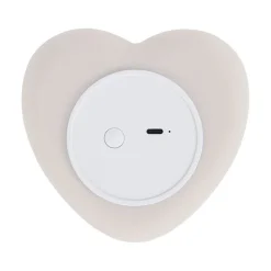 Flow Amsterdam Ruby Heart Night Lamp, Warm Gray